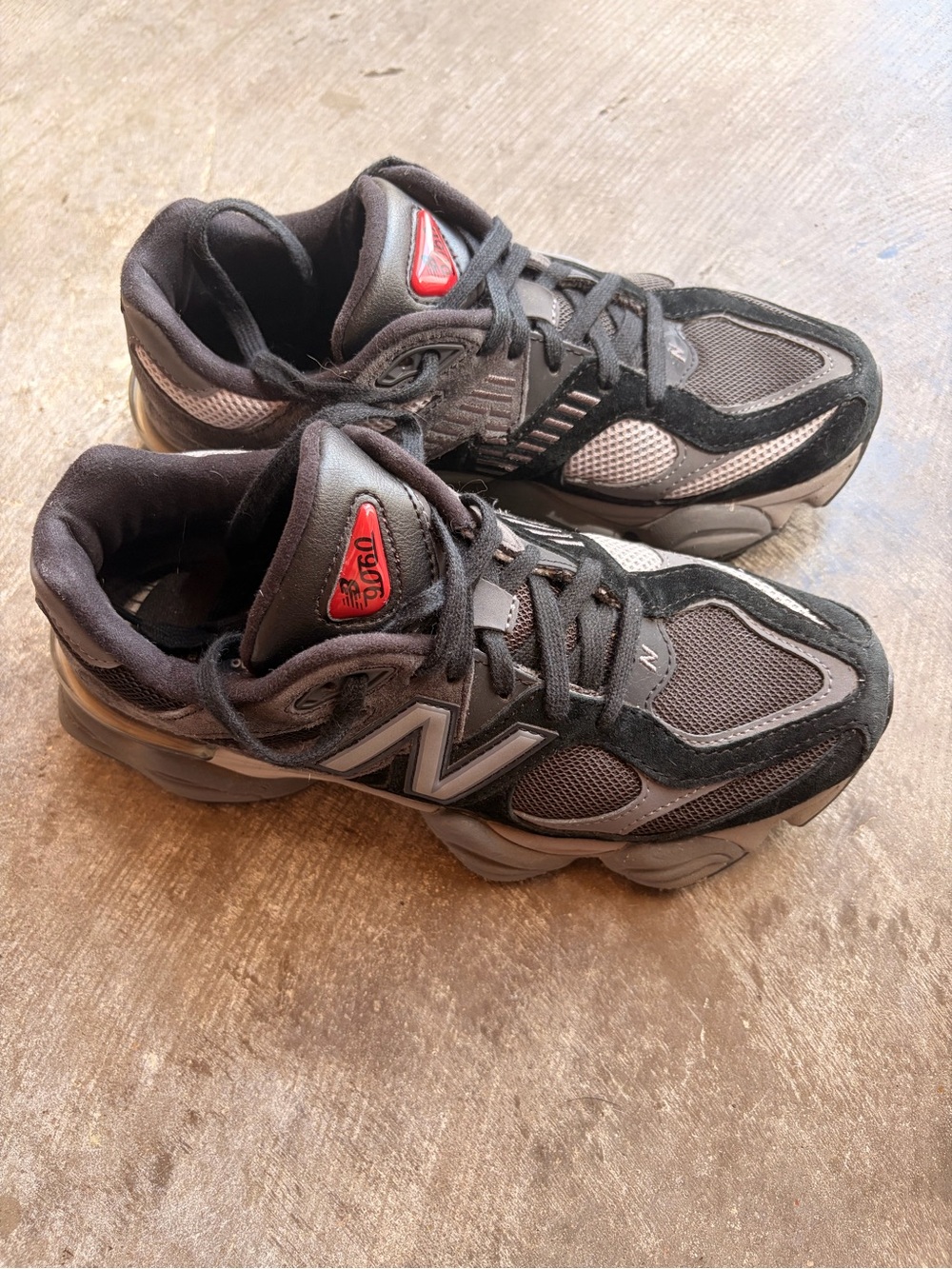 New Balance 9060 Black and Gray Running Sneakers